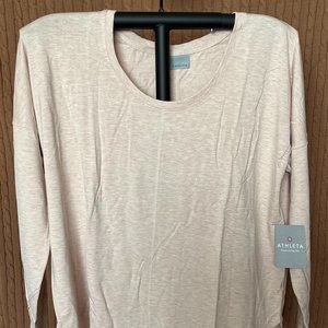Athleta Off-White Ahimsa Long-Sleeve